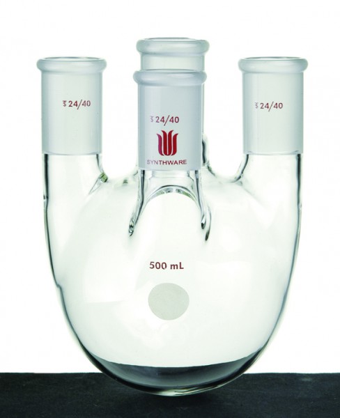 Flask F21, 4-neck, round bottom, vertical