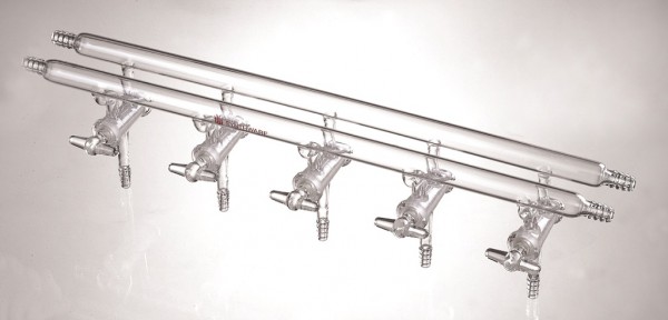 Manifold M41, hollow glass stopcocks, double
