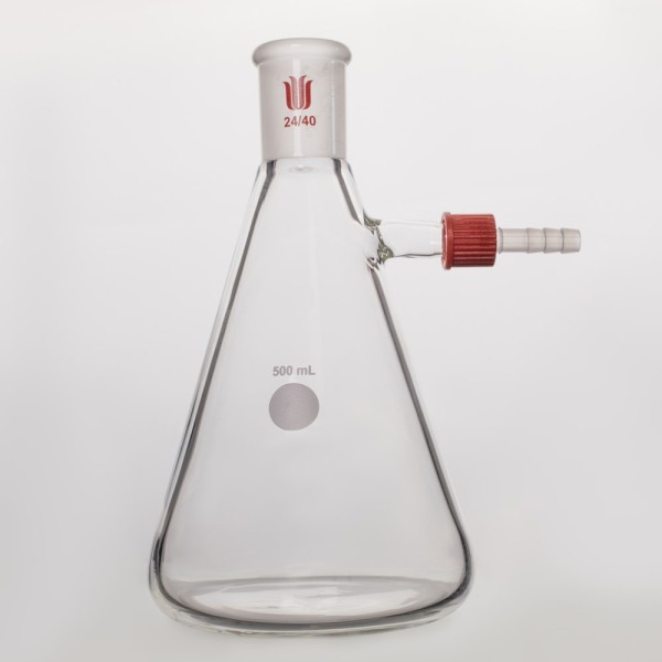 Flask F66, Erlenmeyer, heavy wall design, removable hose connection