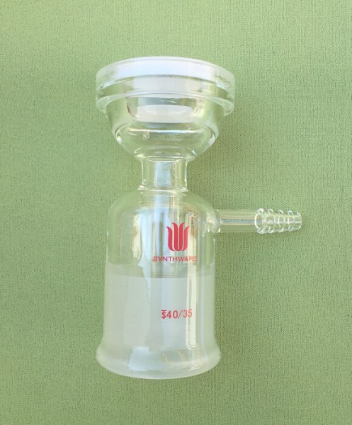 Filtergestell F10 mit Glasfritte, 47mm, 40/35