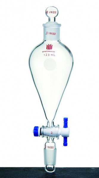 Funnel F45A, separatory, glass stopper