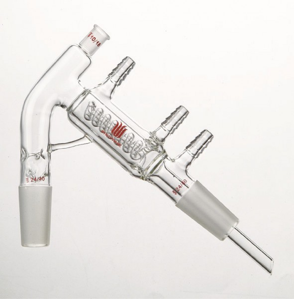 Distillation, link, short-path, for volatile solvents, Vigreux