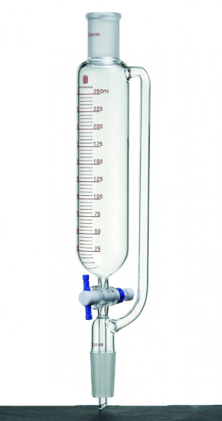Funnel F61, pressure equalizing, PTFE metering stopcock